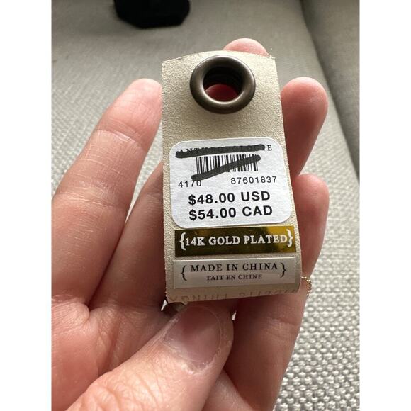 Anthropologie "SURF" necklace New 14k Gold Plated - Picture 4 of 4